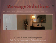 Tablet Screenshot of massagesolutionsofmcdonough.com